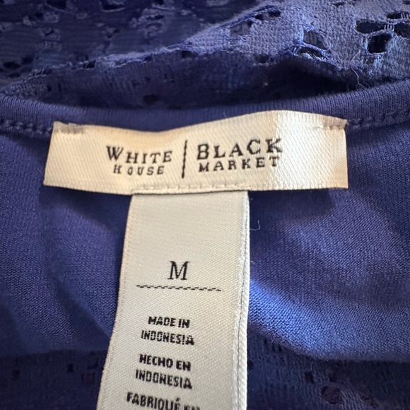 White House Black Market Embellished Blouse size Medium. - Picture 6 of 7